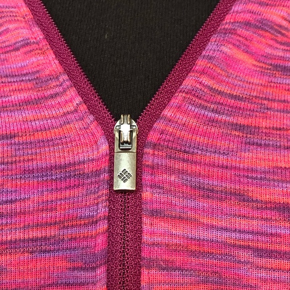 ⭐️ Columbia Pink Space Dye Full Zip Hooded Jacket - Picture 10 of 13